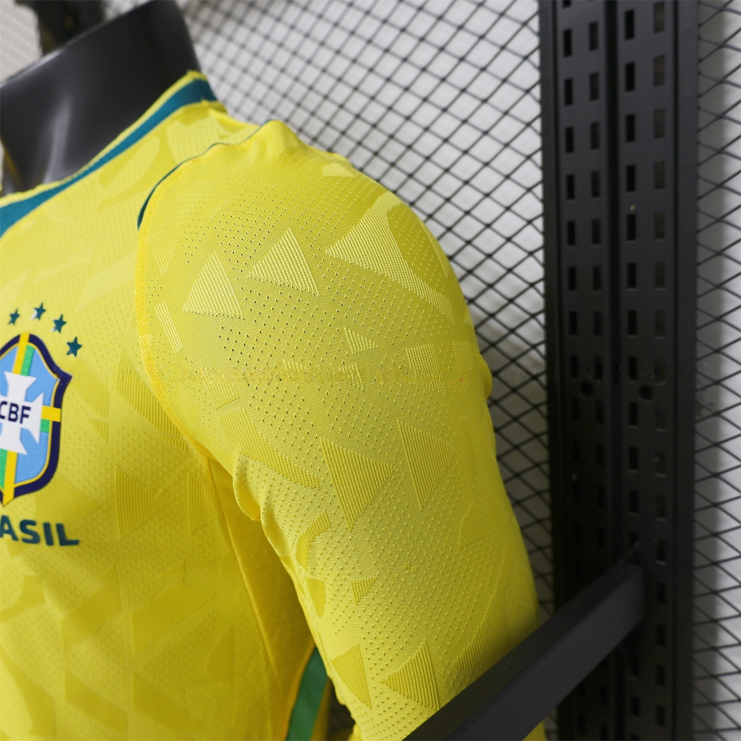 Brazil 2026 Home Long Sleeves Jersey - Player Version - Unitedfutballjersey