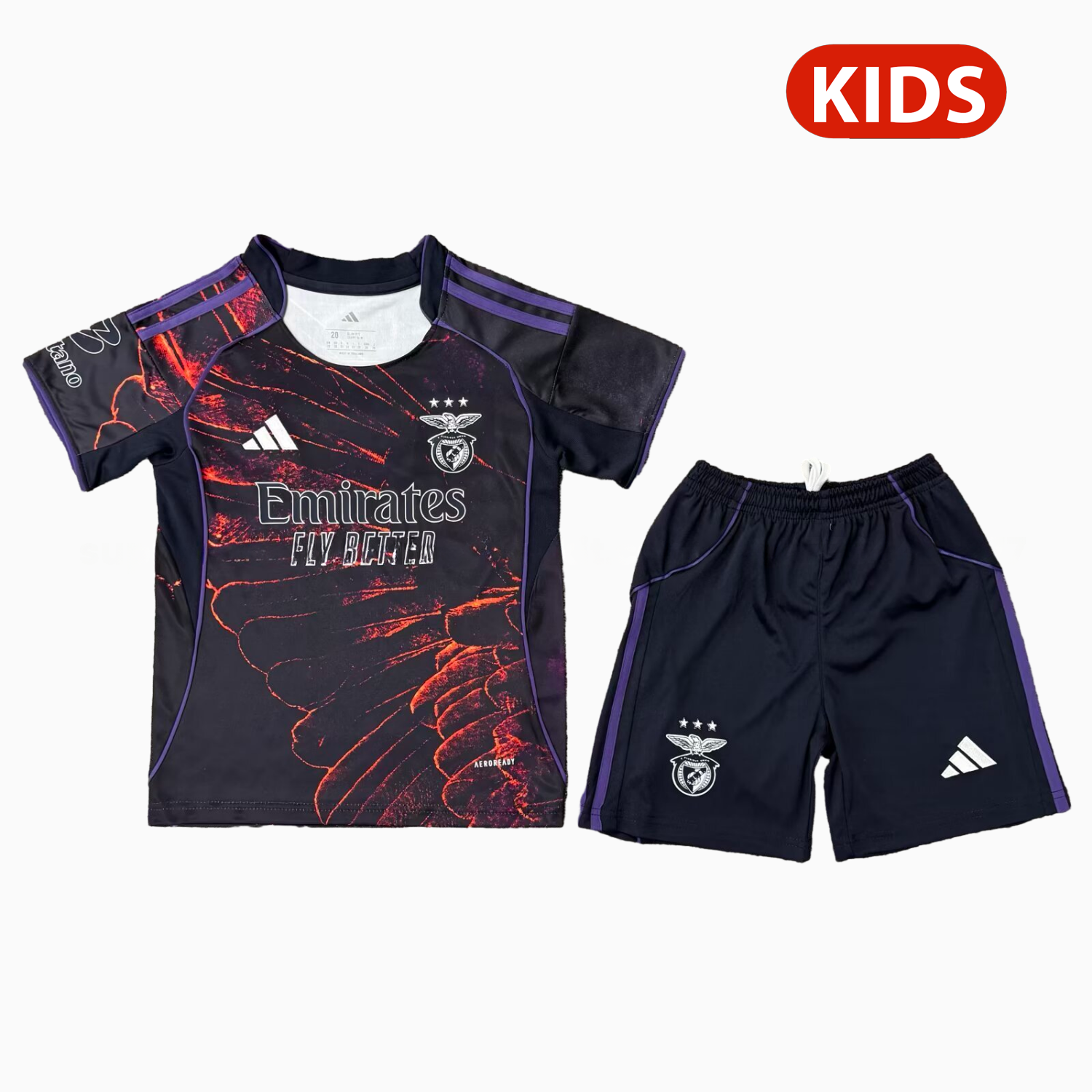 Benfica 25-26 Fourth Kids Kit - Unitedfutballjersey