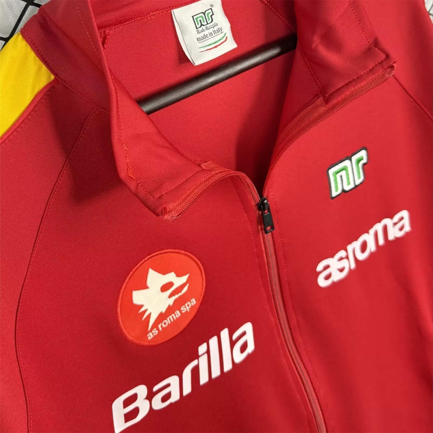 Retro AS Roma 1988-89 Home Windbreaker - Unitedfutballjersey