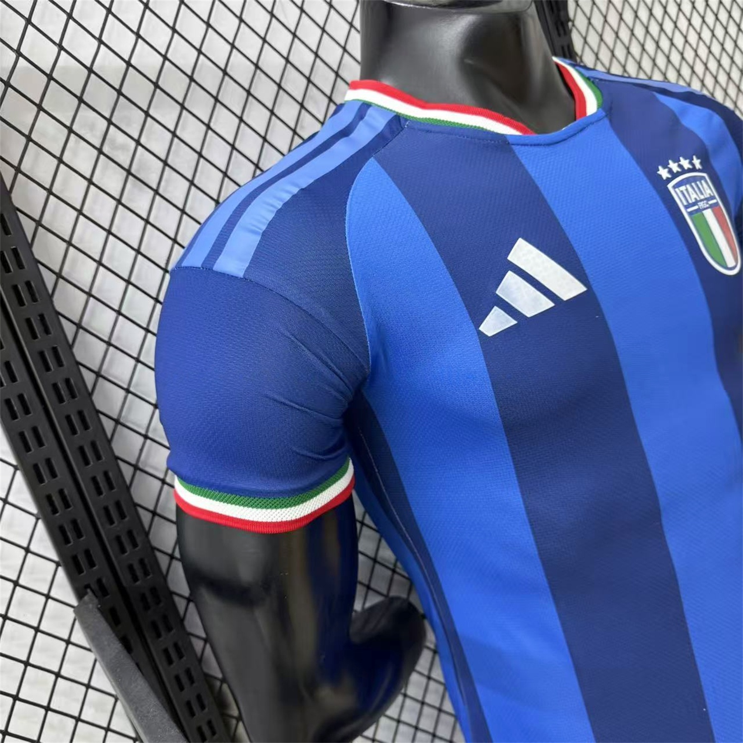 Italy 2026 Blue Vertical Stripes Special Jersey - Player Version - Unitedfutballjersey