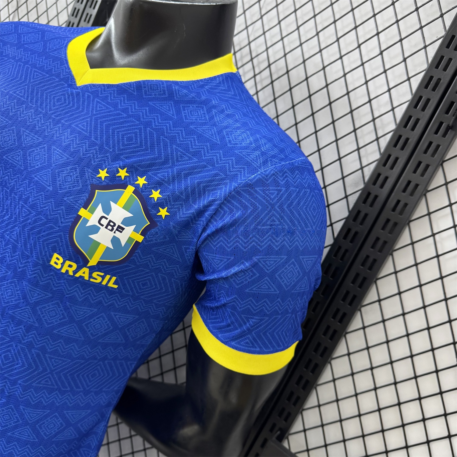 Brazil 2026 Diamond Texture Blue Special Jersey - Player Version - Unitedfutballjersey