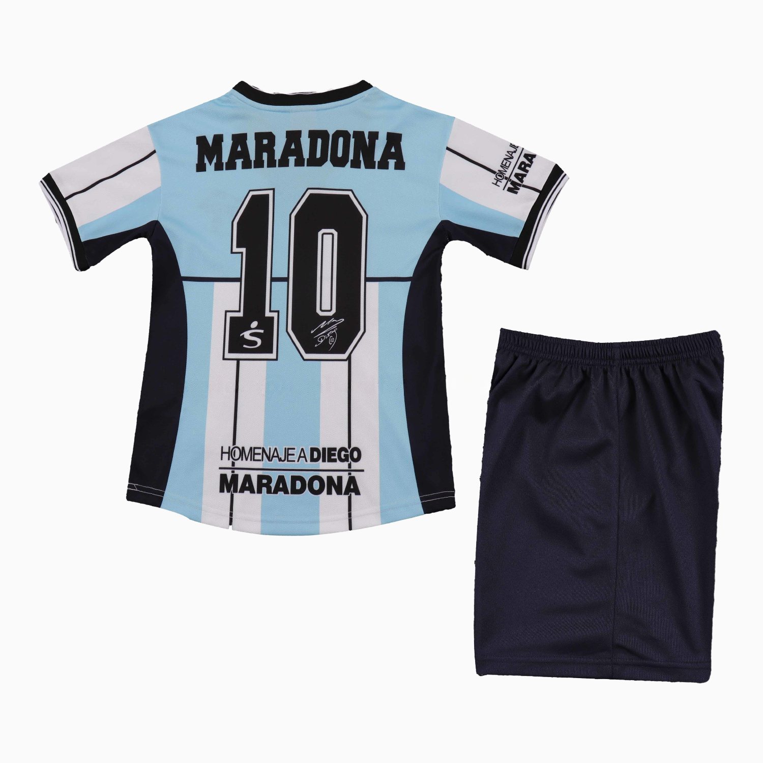 Retro Argentina 2001 Maradona Special Kids Kit - Unitedfutballjersey