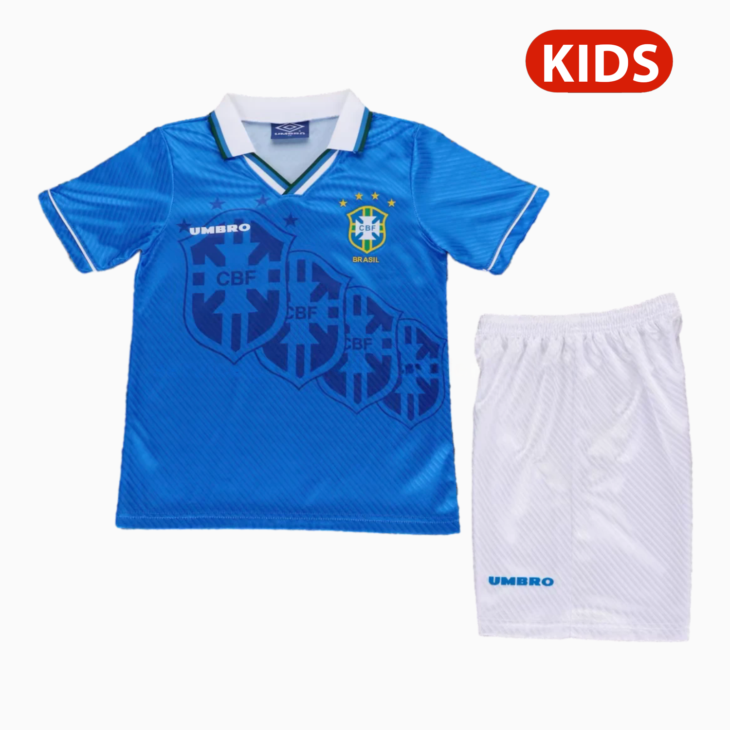 Retro Brazil 1996 Away Kids Kit - Unitedfutballjersey
