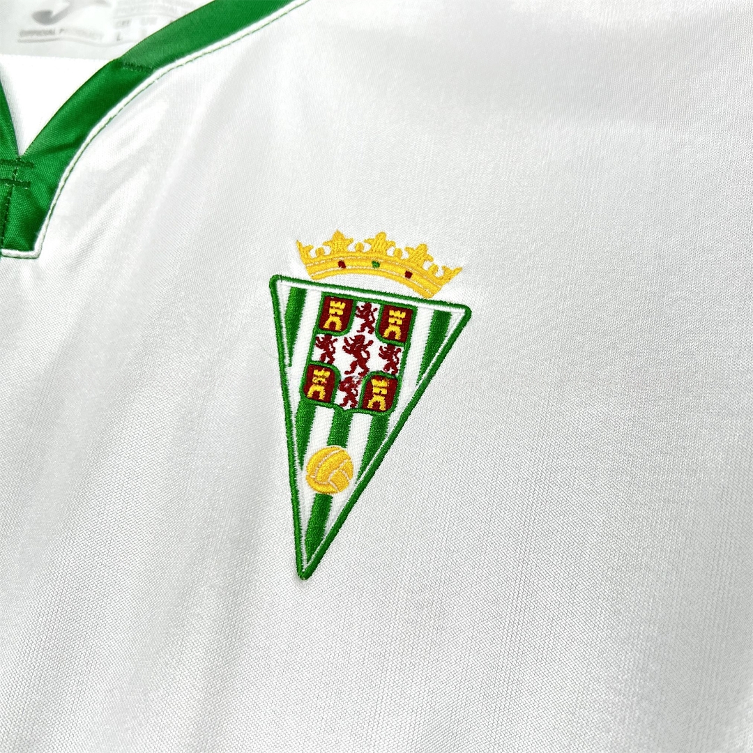 Cordoba 25-26 Retro Style Green And White Half Jersey - Fans Version - Unitedfutballjersey