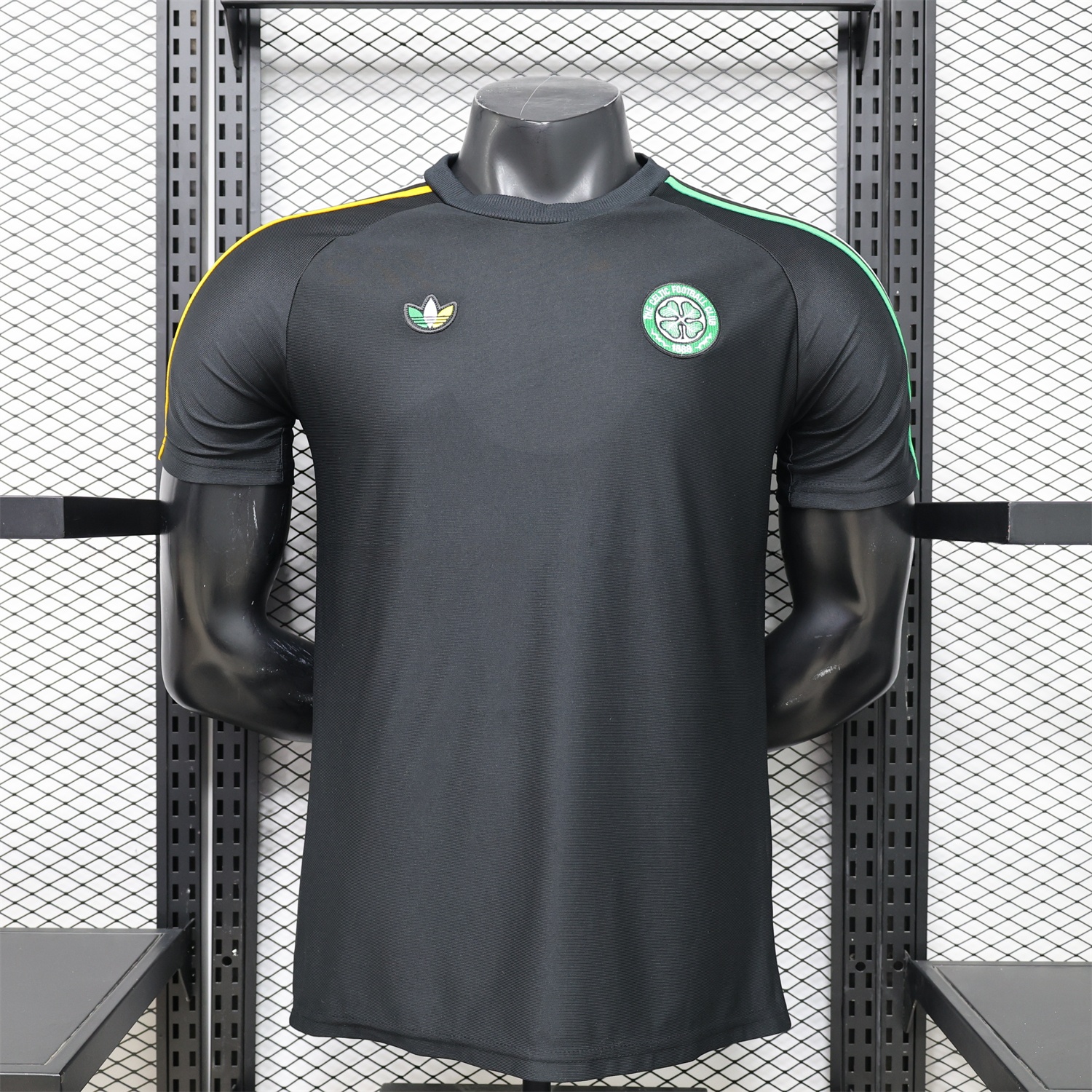 Celtic 25-26 Retro Style Casual Black Jersey - Player Version - Unitedfutballjersey