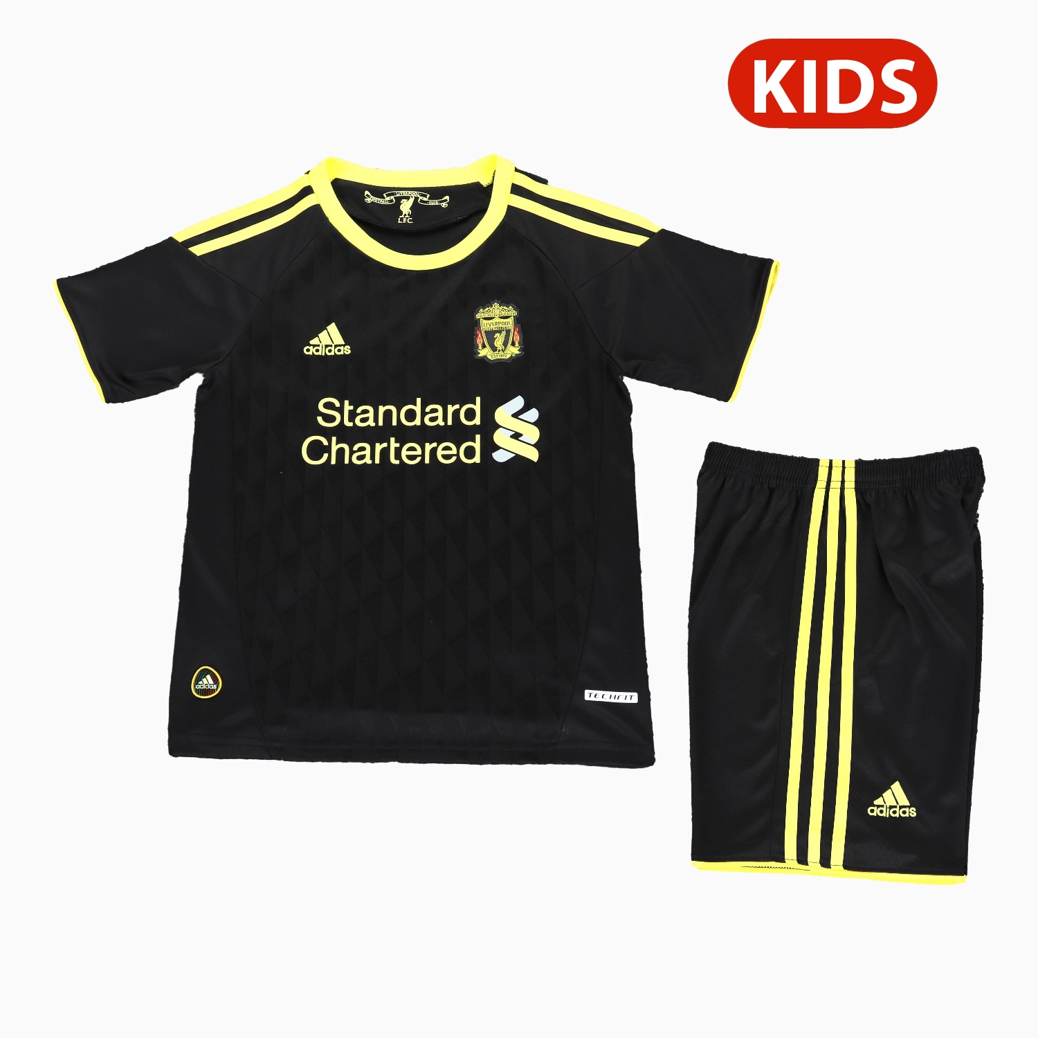 Retro Liver.pool 2010-11 Third Kids KitKit - Unitedfutballjersey