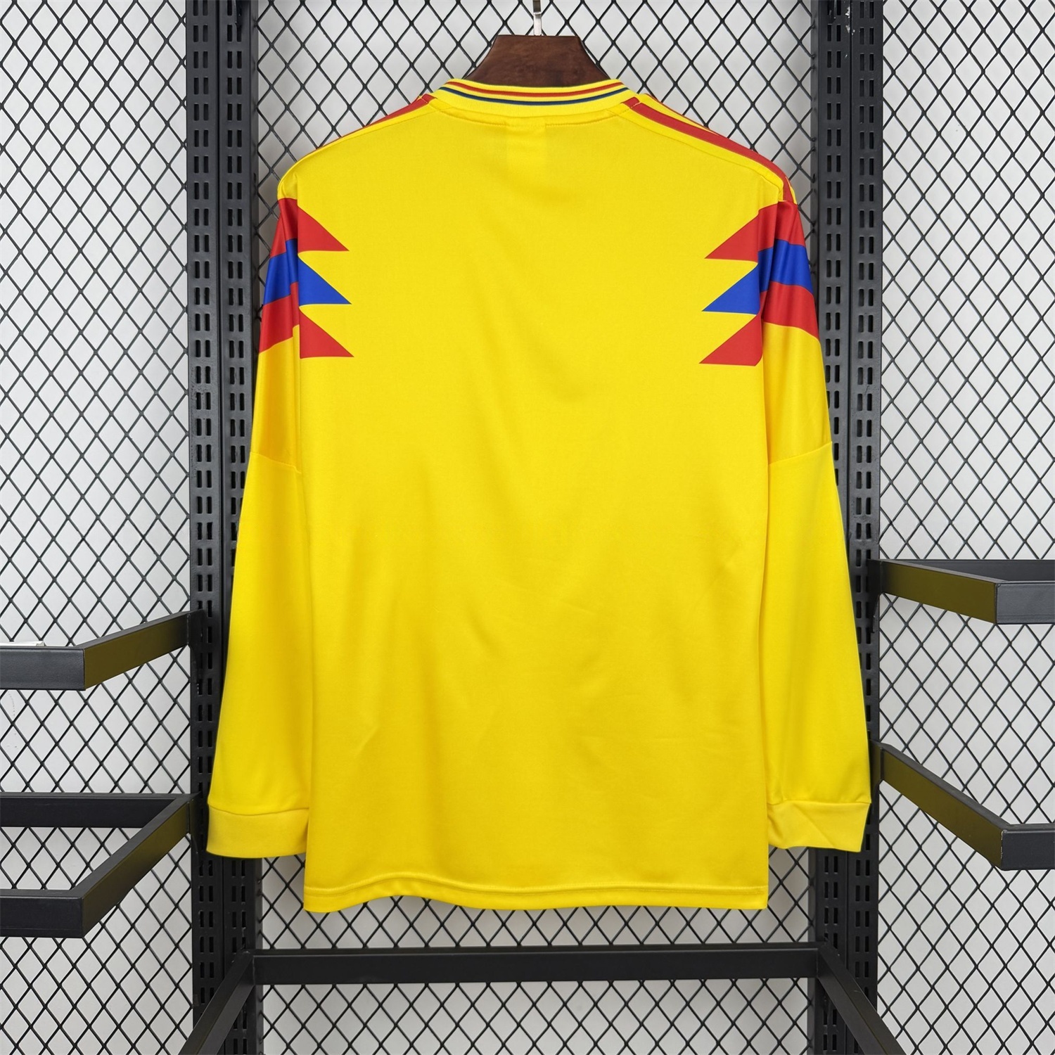 Retro Colombia 1990 Home Long Sleeves Jersey - Fans Version - Unitedfutballjersey