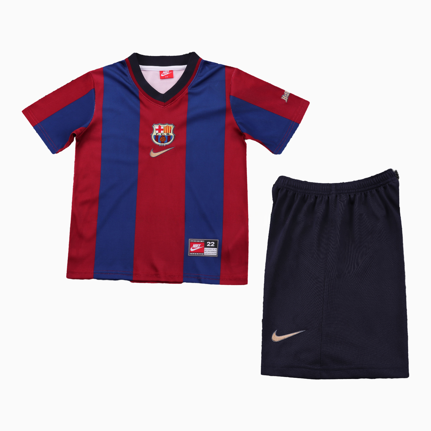 Retro Barcelona 1998-99 Home Kids Kit - Unitedfutballjersey