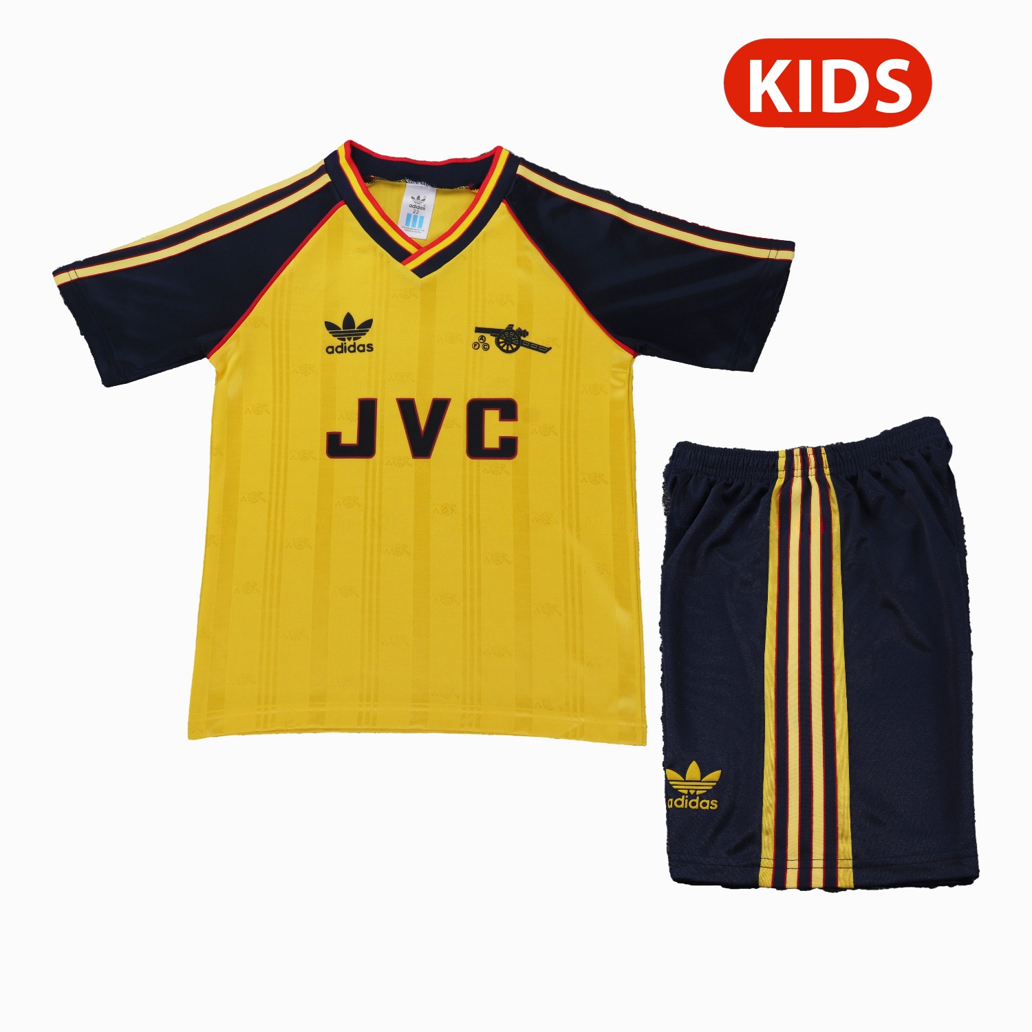 Retro Arsenal 1988-90 Away Kids Kit - Unitedfutballjersey