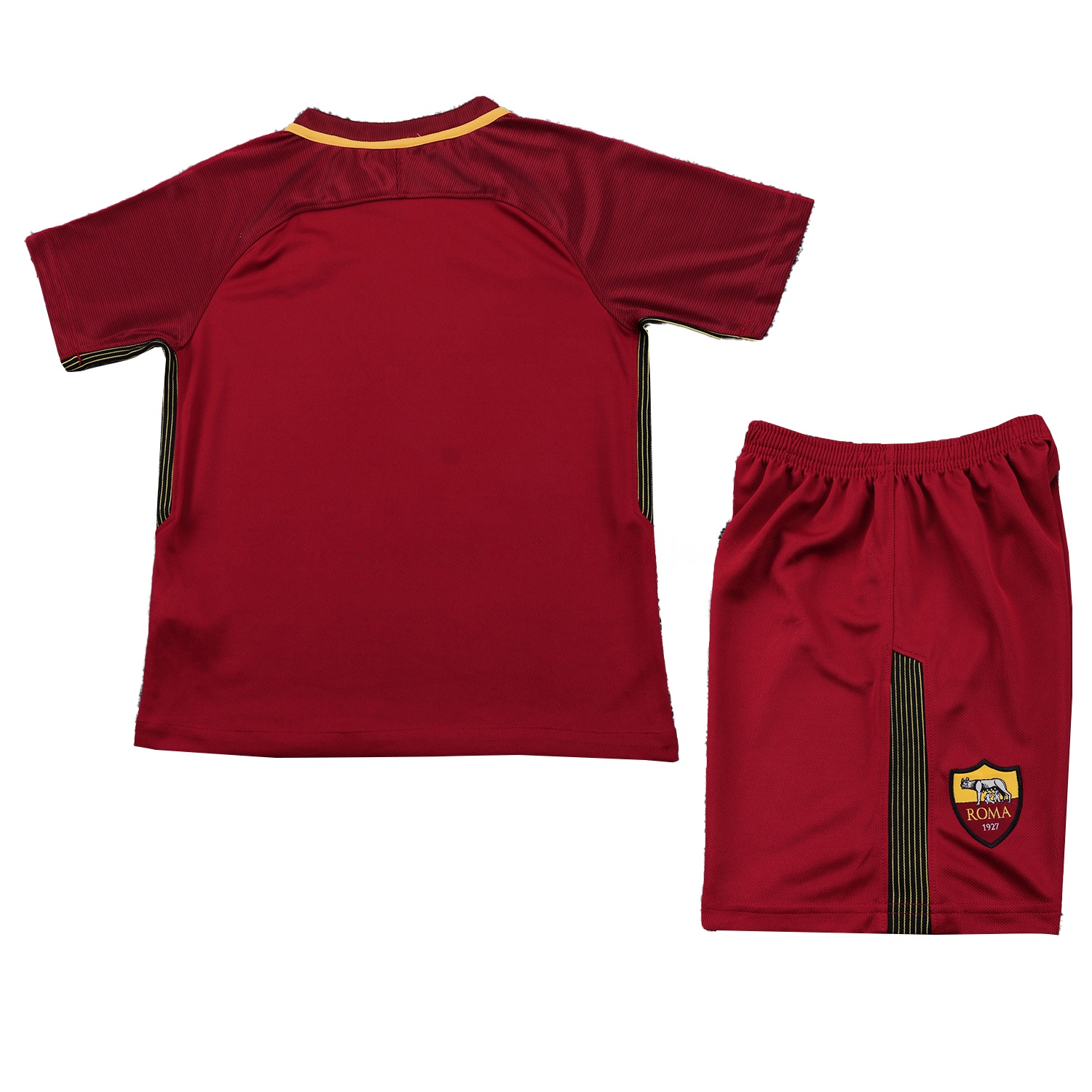Retro Roma 2017-18 Home Kids Kit - Unitedfutballjersey