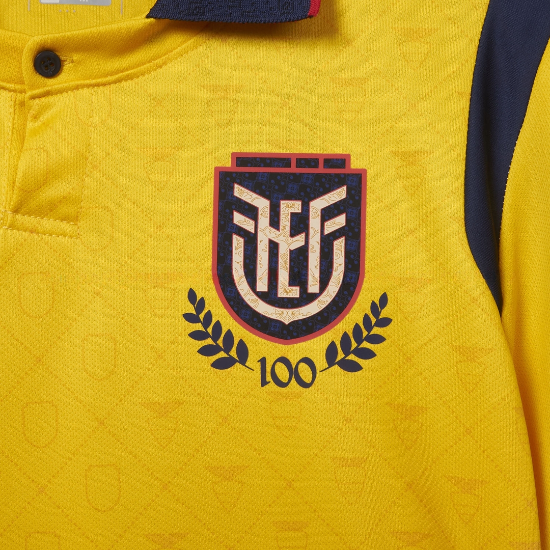 Ecuador 2025 Centenary Home Jersey - Fans Version - Unitedfutballjersey