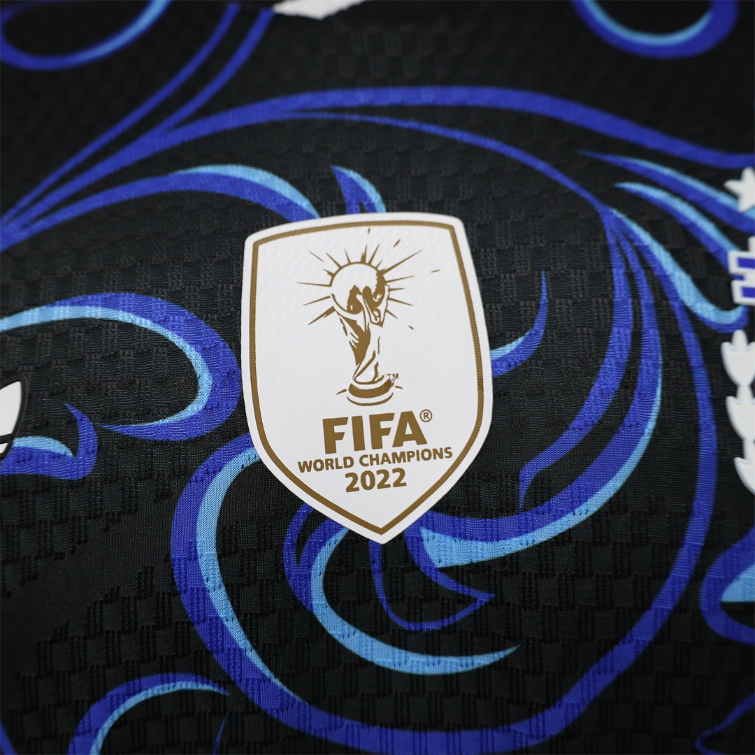 Argentina 2026 Away Deep Blue Long Sleeves Jersey - Player Version - Unitedfutballjersey