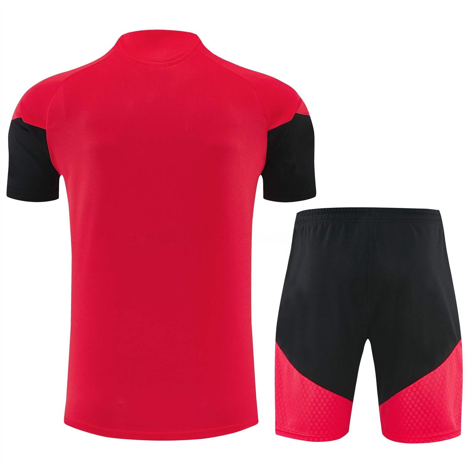 Germany 2026 Short-Sleeve Training Set - Red Top and Black Shorts - Unitedfutballjersey