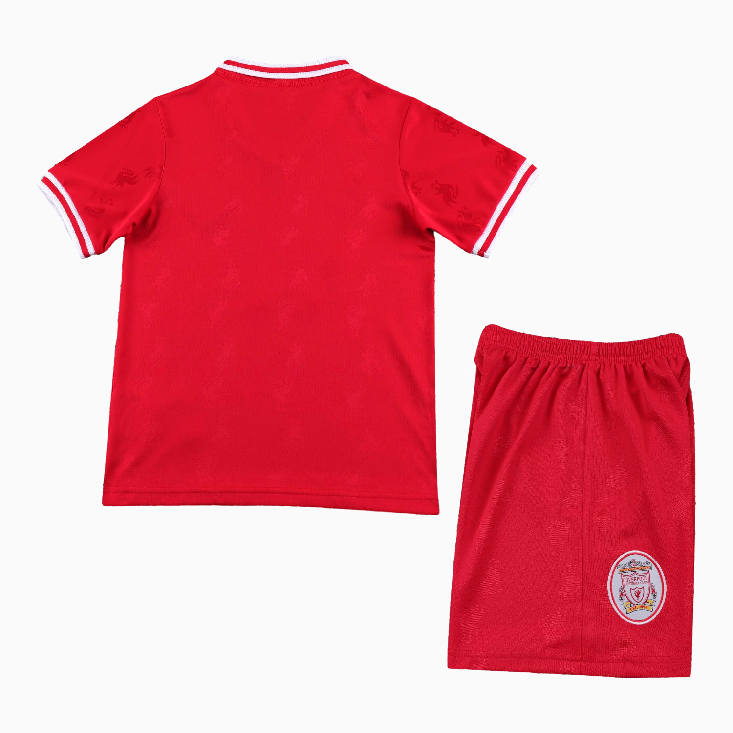 Retro Liver.pool 1996-97 Home Kids Kit - Unitedfutballjersey
