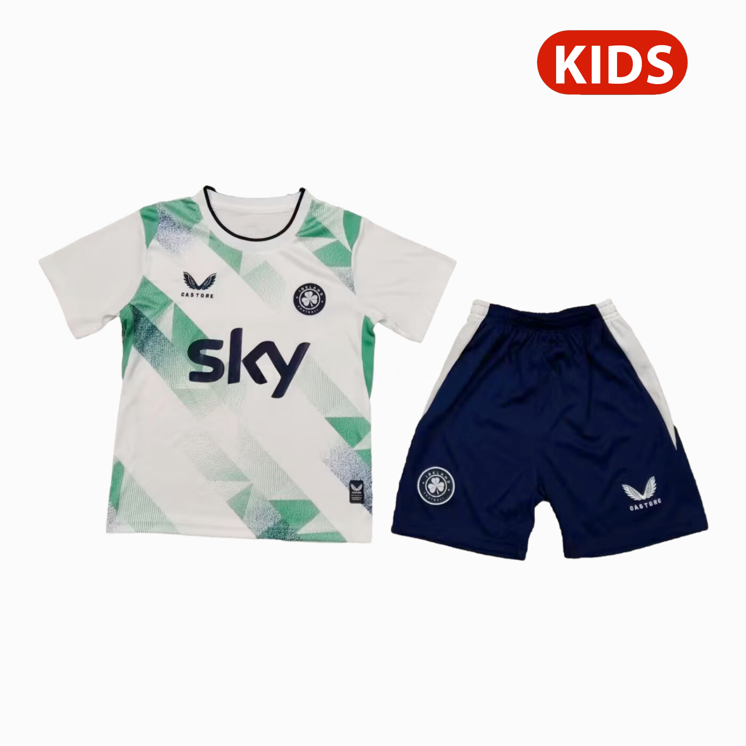 Ireland 2026 Away Kids Kit - Unitedfutballjersey