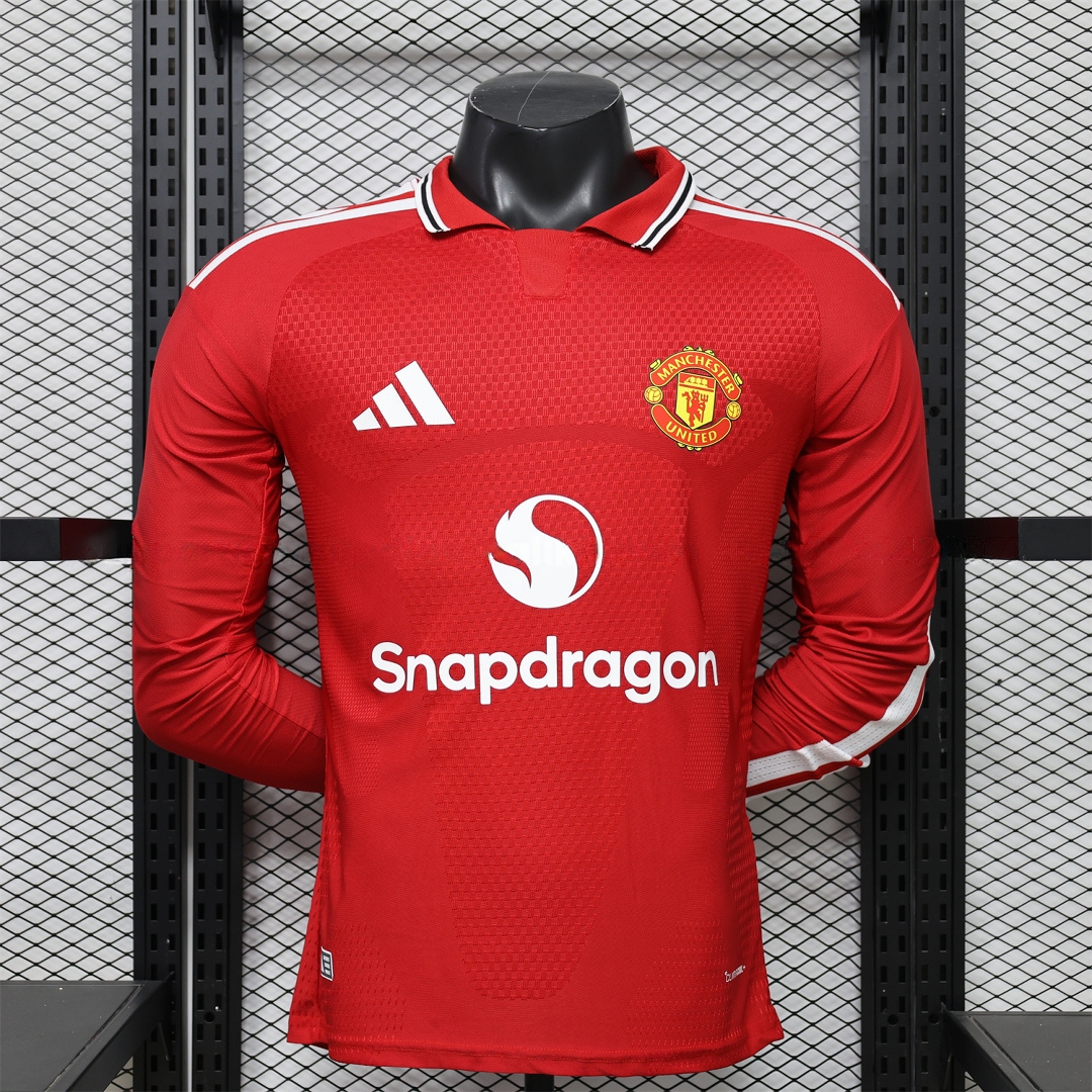 Manchester United 26-27 Home Long Sleeves Jersey - Player Version - Unitedfutballjersey