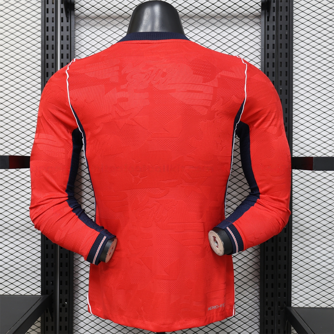 England 2026 Away Long Sleeves Jersey - Player Version - Unitedfutballjersey