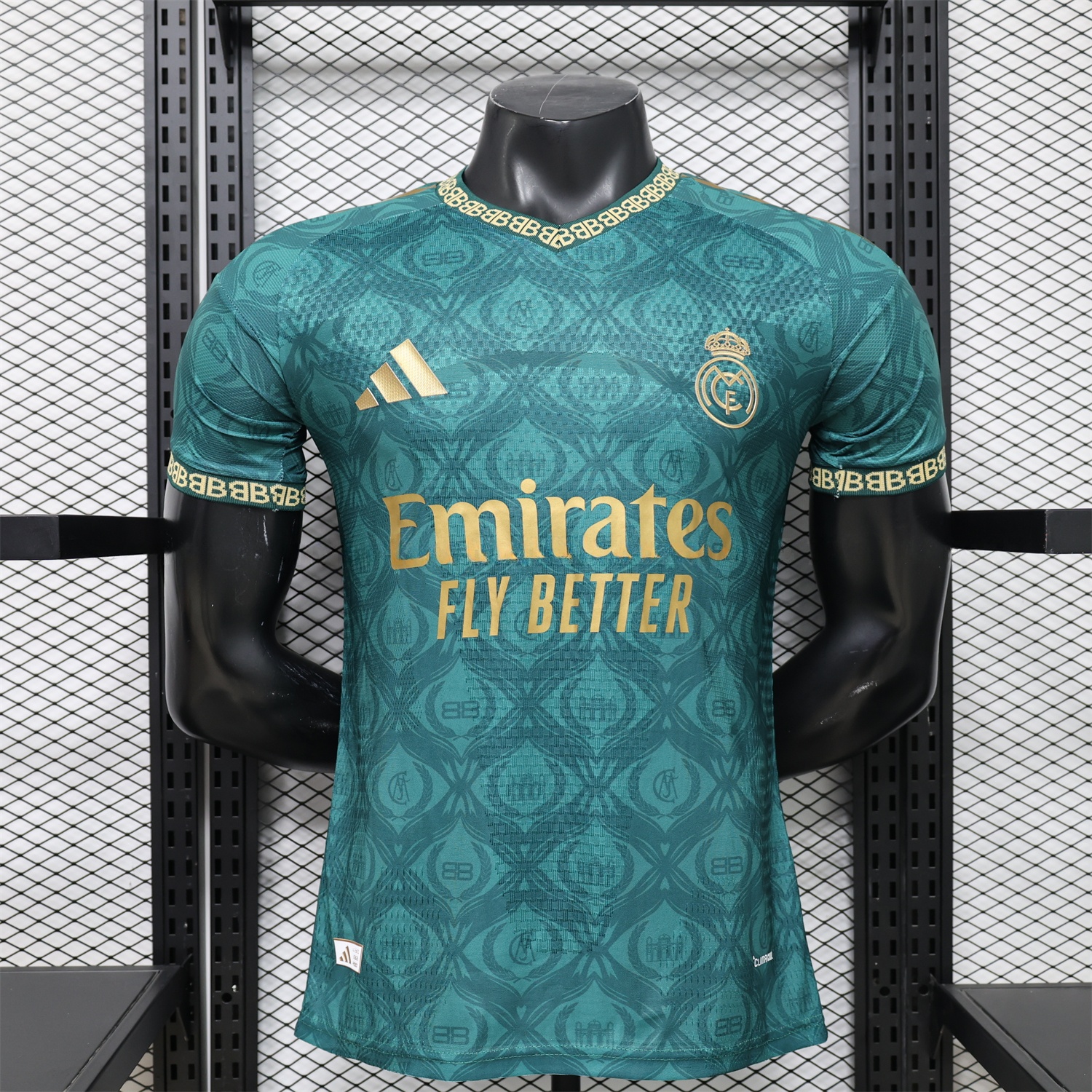 Real Madrid 25-26 Dark Green Logos Special Jersey - Player Version - Unitedfutballjersey