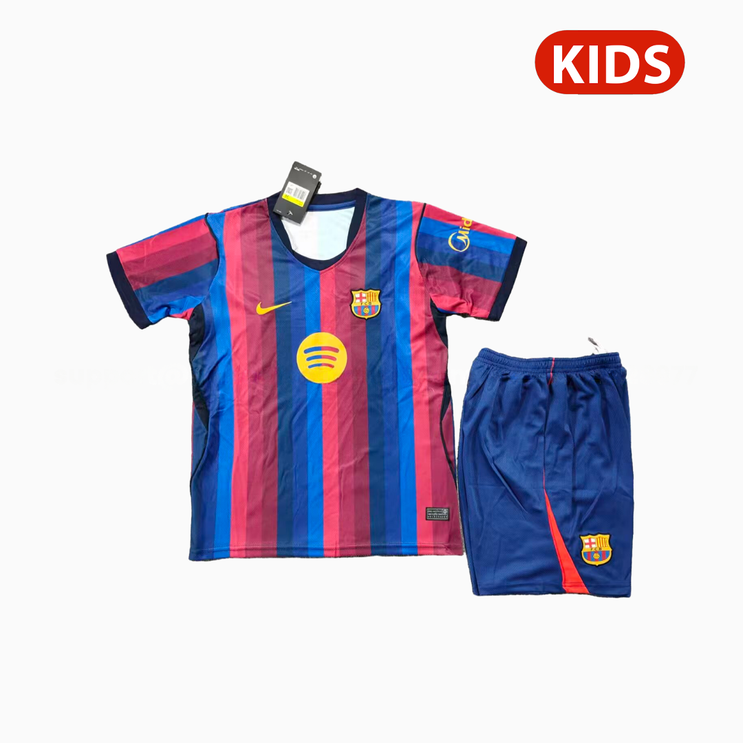 Barcelona 26-27 Home Kids Kit - Unitedfutballjersey