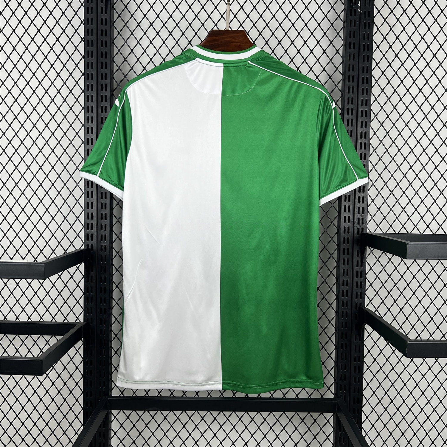 Cordoba 25-26 Retro Style Green And White Half Jersey - Fans Version - Unitedfutballjersey