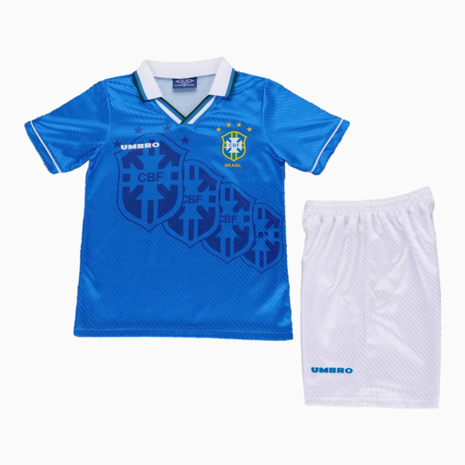 Retro Brazil 1996 Away Kids Kit - Unitedfutballjersey