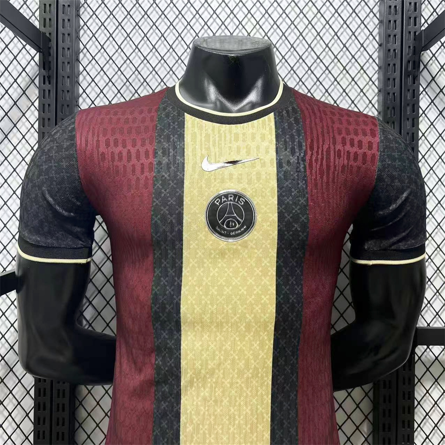 Paris Saint-Germain PSG 25-26 Red And Yellow Stripes Special Jersey - Player Version - Unitedfutballjersey