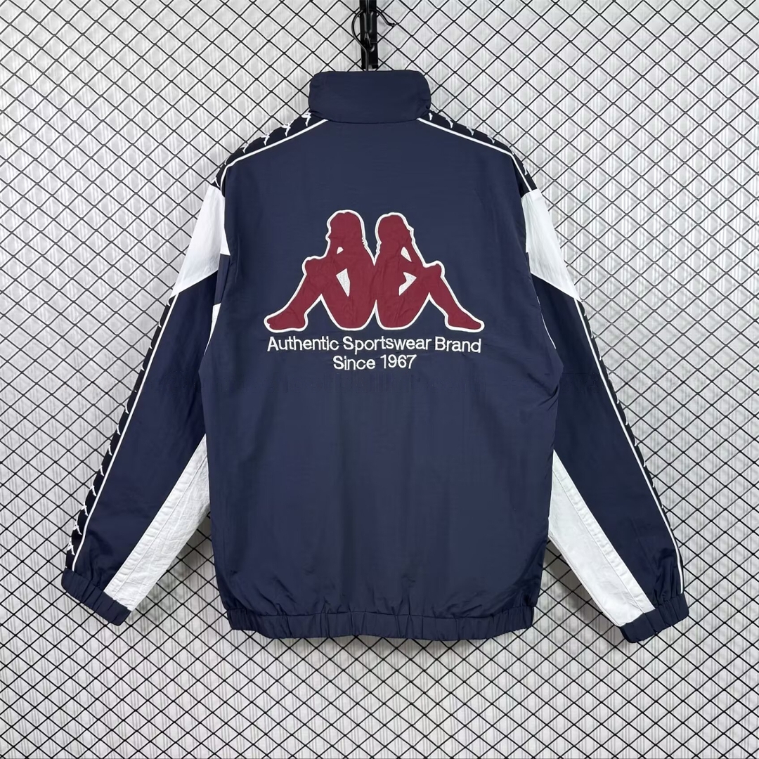 Retro Barcelona 1994-95 Windbreaker Jacket - Black - Unitedfutballjersey