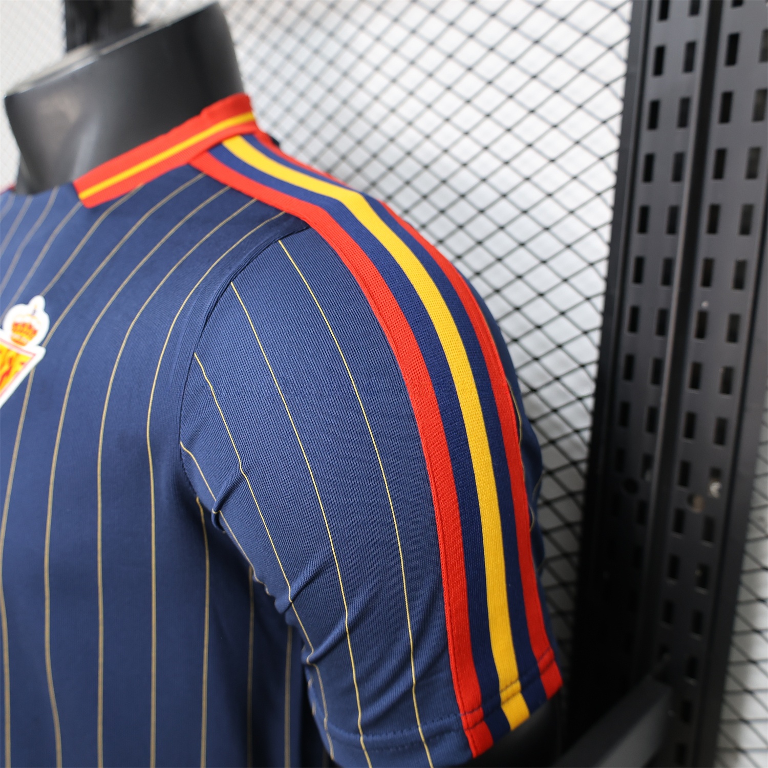 Spain 2026 Terrace Icon Retro Casual Style Deep Blue Jersey - Player Version - Unitedfutballjersey