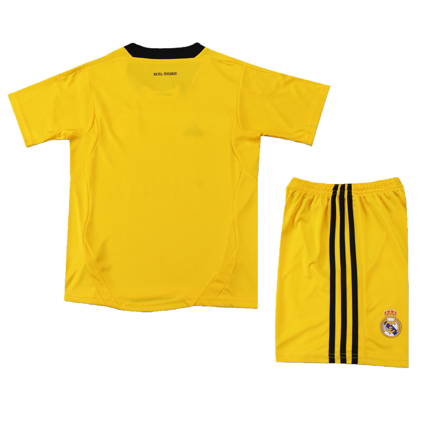 Retro Real Madrid 2011-12 Yellow Goalkeeper Kids Kit - Unitedfutballjersey