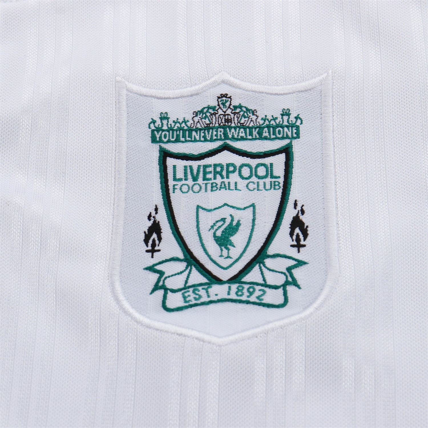 Retro Liver.pool 1995-96 Away White And Green Kids Kit - Unitedfutballjersey