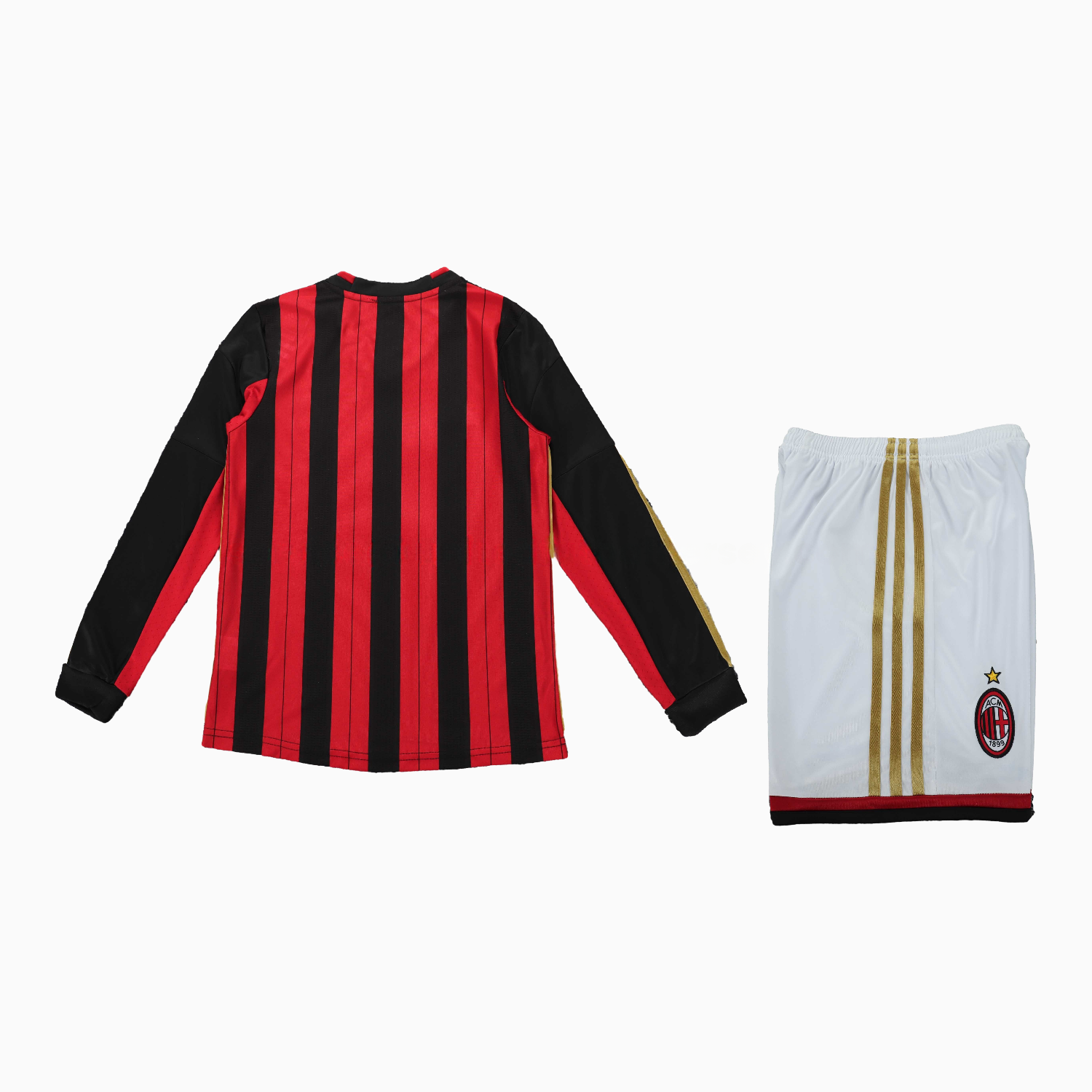 Retro AC Milan 2013-14 Home Long Sleeves Kids Kit - Unitedfutballjersey