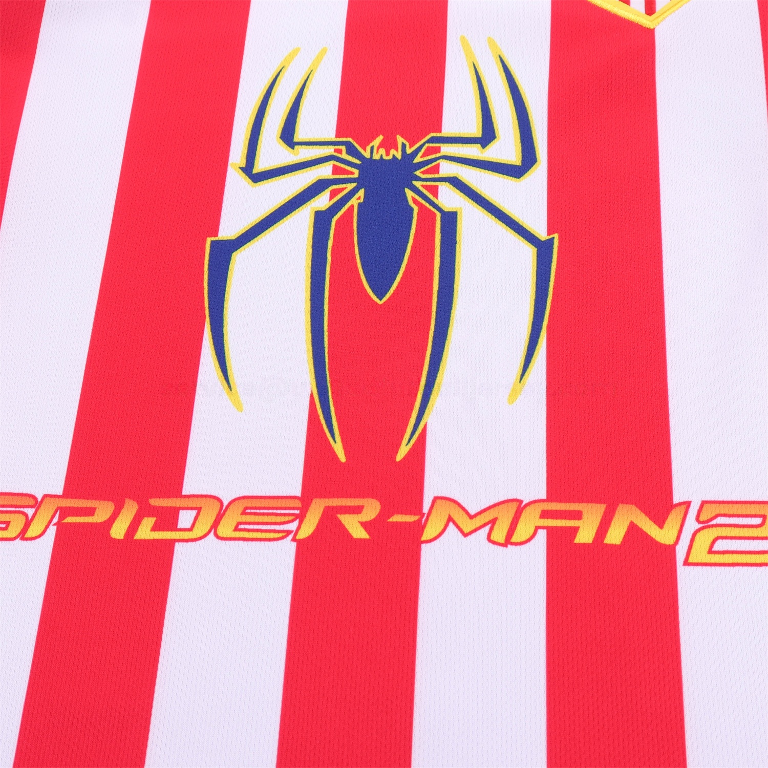 Retro Atletico Madrid 2004-05 Home S.p.i.d.e.r M.a.n Special Long Sleeves Kids Kit - Unitedfutballjersey