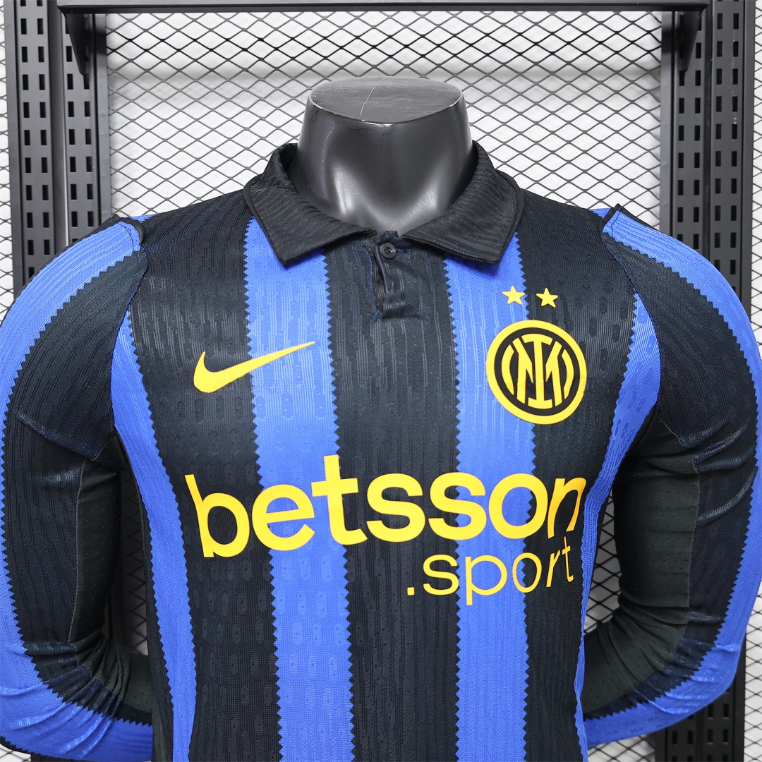 Inter Milan 26-27 Home Long Sleeves Jersey - Player Version - Unitedfutballjersey