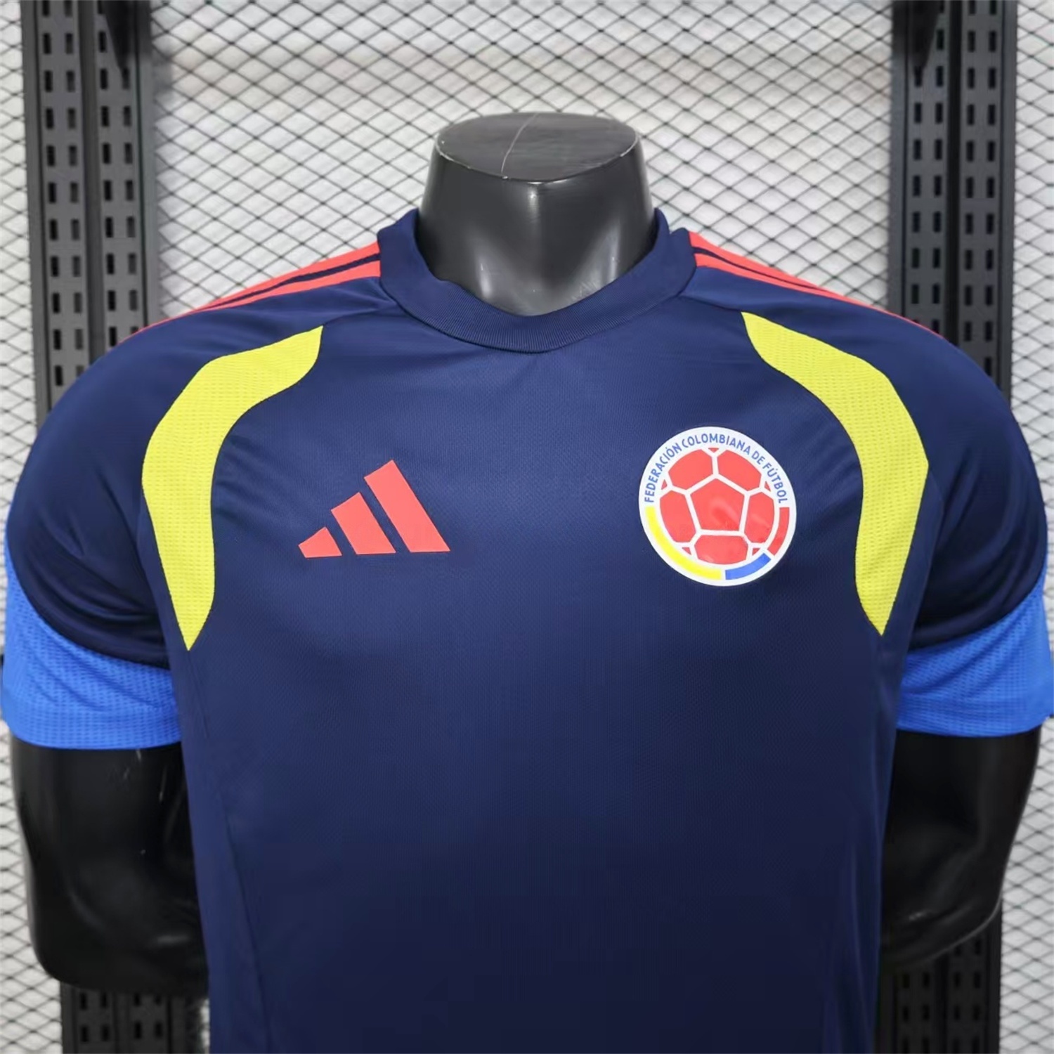 Colombia 2026 Dark Blue Pre-Match Training Jersey - Player Version - Unitedfutballjersey