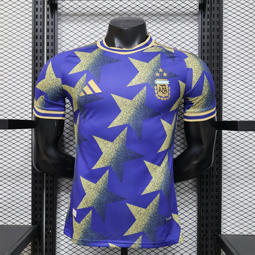 Argentina 2026 Yellow Stars Purple Special Jersey - Player Version - Unitedfutballjersey