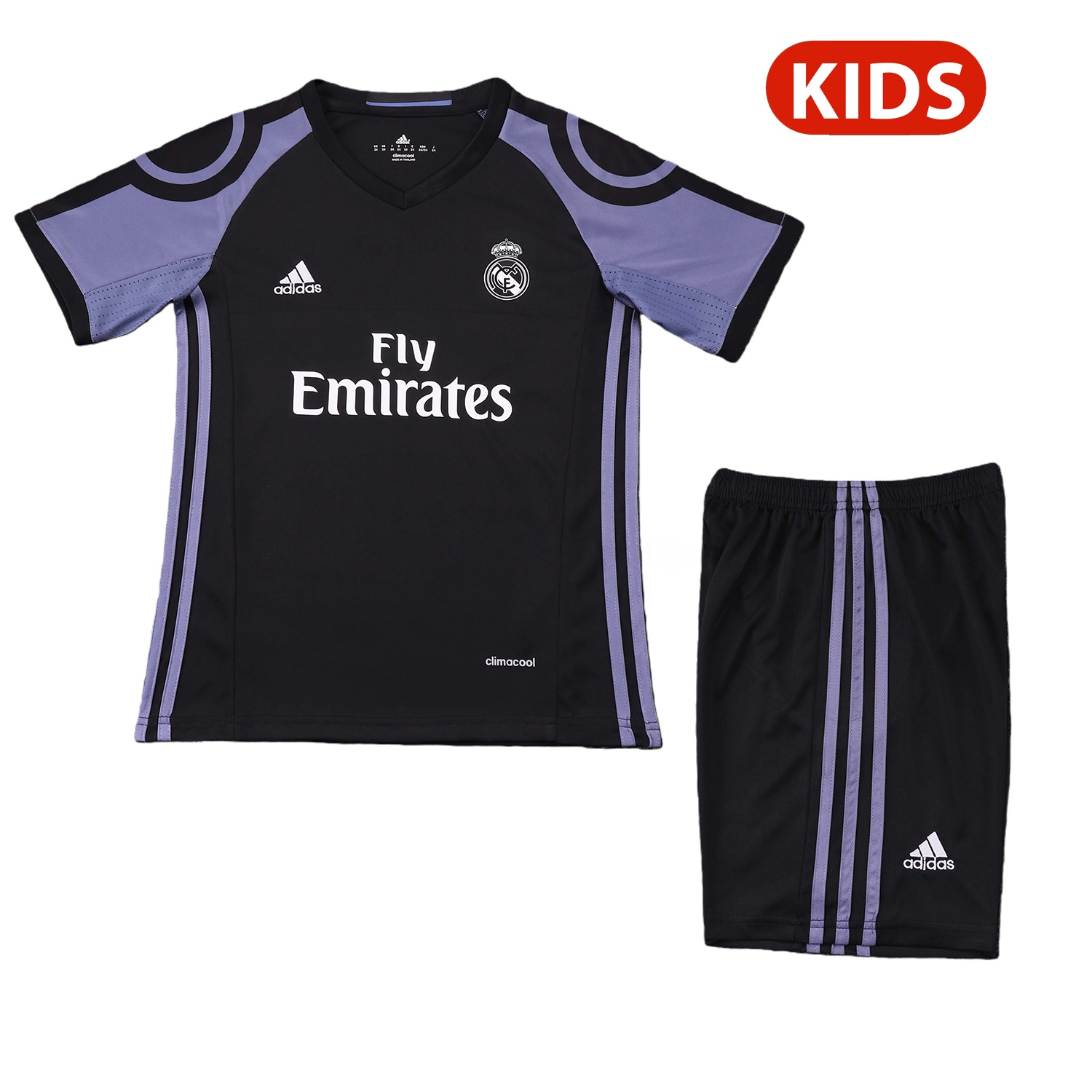 Retro Real Madrid 2016-17 Third Kids Kit - Unitedfutballjersey