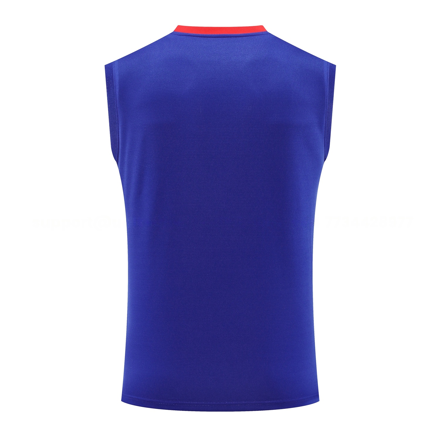 RB Leipzig 25-26 Vest Training Set - Blue With Red Top & Dark Blue Pants - Unitedfutballjersey