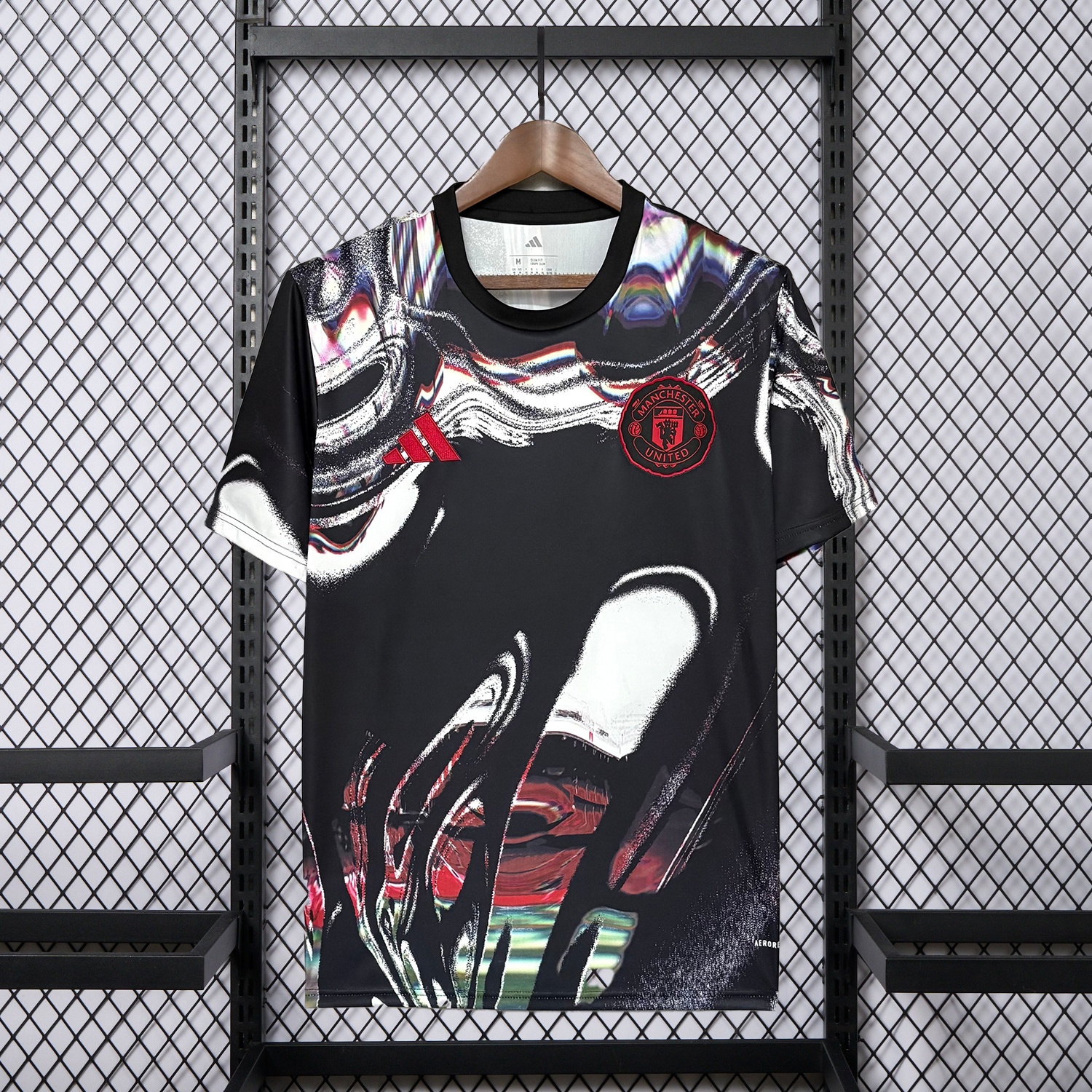 Manchester United 25-26 Ripples Black Special Jersey - Fans Version - Unitedfutballjersey