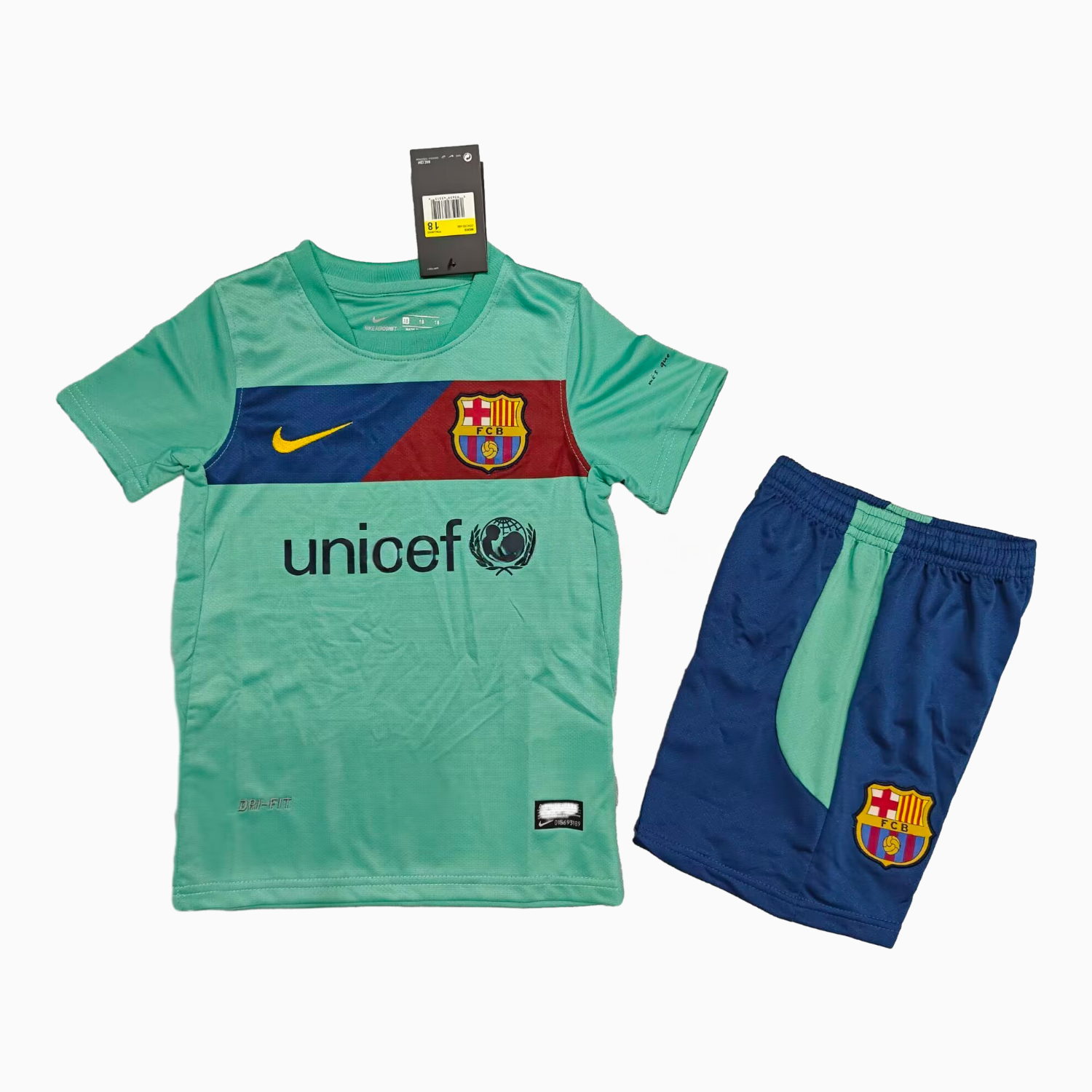 Retro Barcelona 2010-11 Away Kids Kit - Unitedfutballjersey