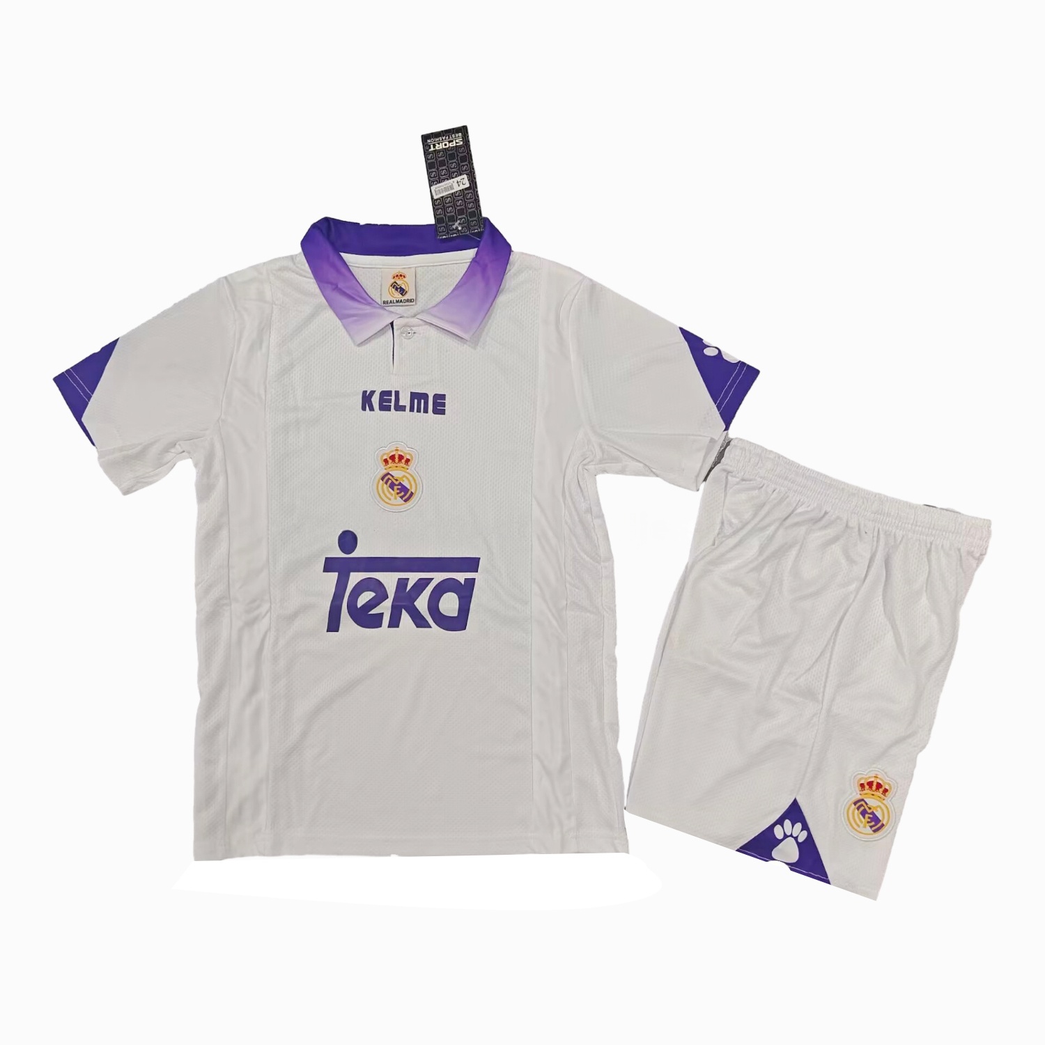 Retro Real Madrid 1997-98 Home Kids Kit - Unitedfutballjersey