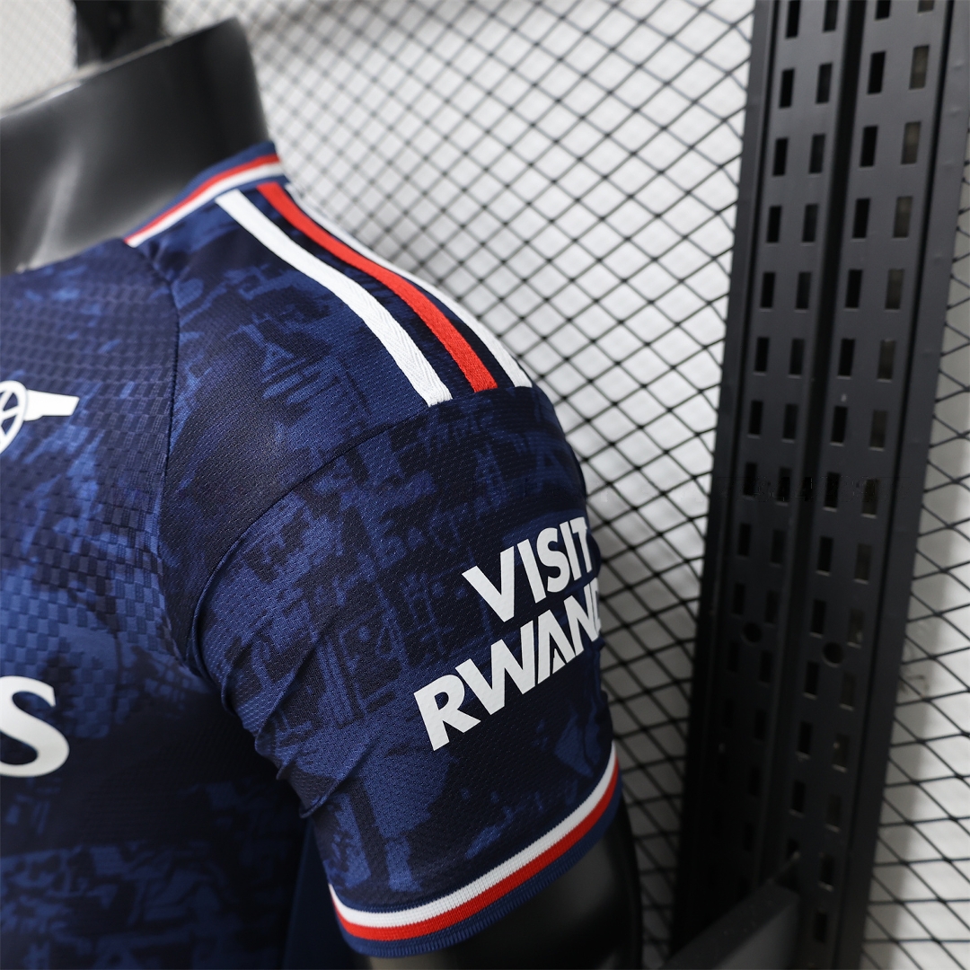Arsenal 26-27 Dark Blue Digital Pattern Cannon Special Edition Jersey - Player Version - Unitedfutballjersey