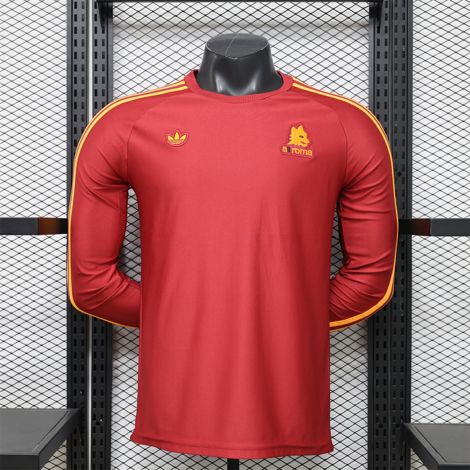 AS Roma 25-26 Retro Casual Style Red Special Long Sleeves Jersey - Player Version - Unitedfutballjersey