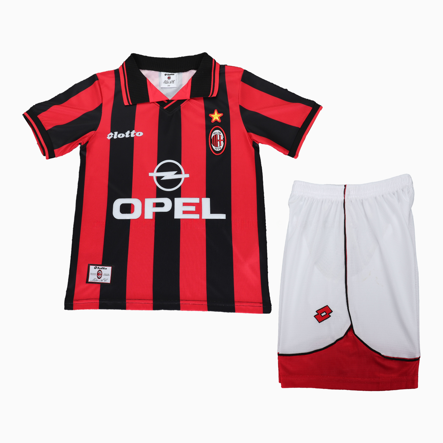 Retro AC Milan 1997-98 Home Kids Kit - Unitedfutballjersey