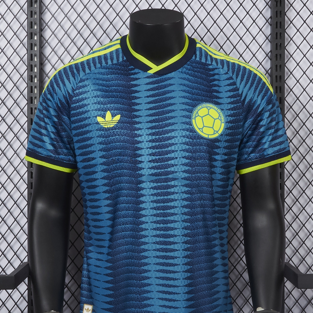 Colombia 2026 Away Blue Jersey - Player Version - Unitedfutballjersey