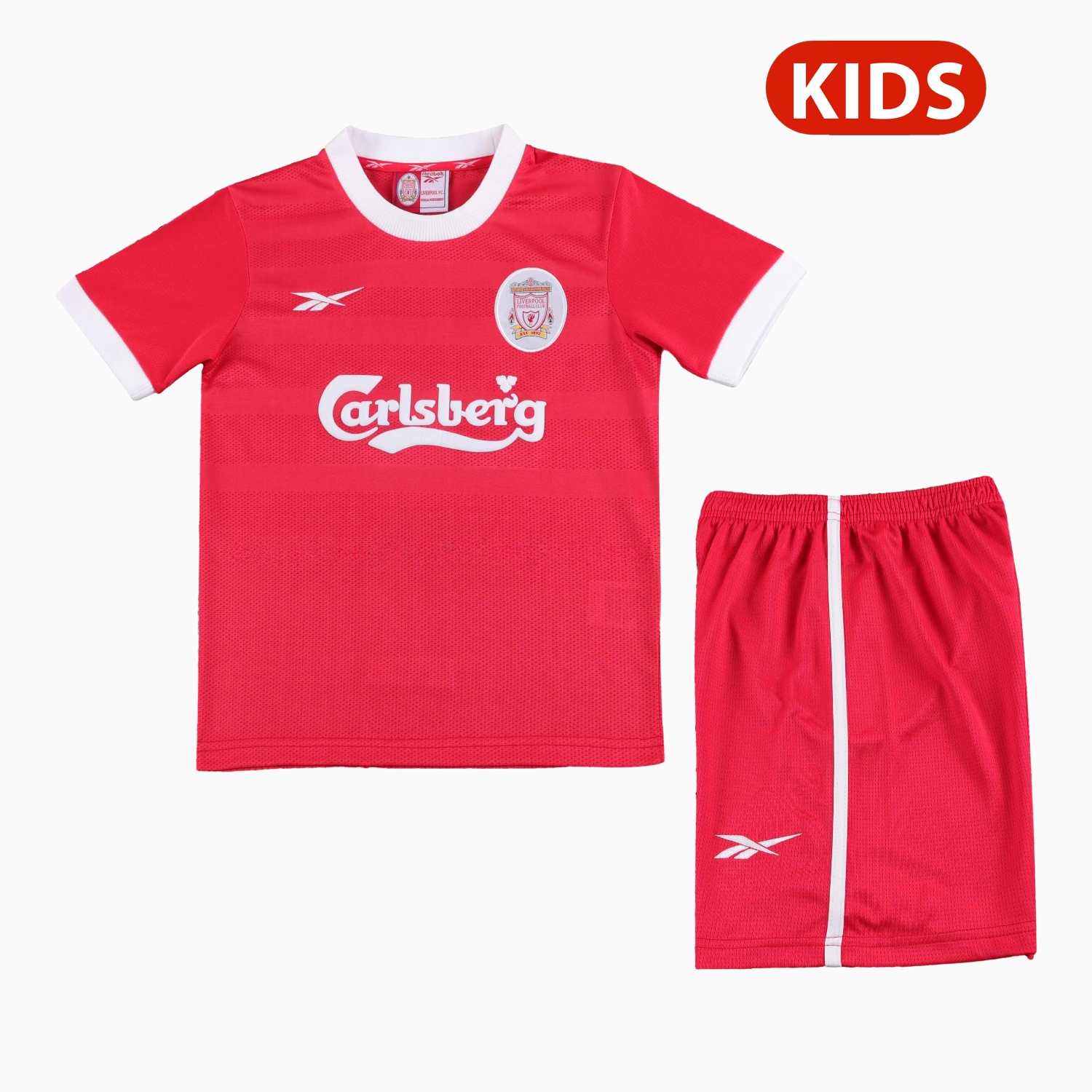 Retro Liver.pool 1997-98 Home Kids Kit - Unitedfutballjersey