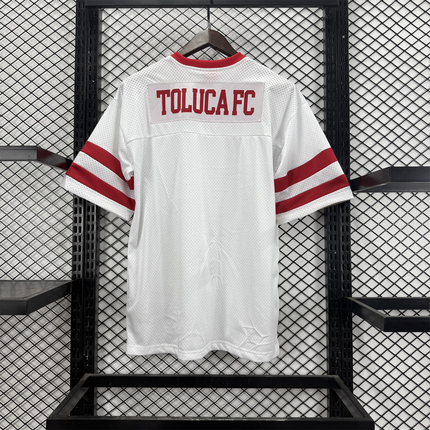 Toluca 25-26 White Diablos Baseball Jersey - Unitedfutballjersey