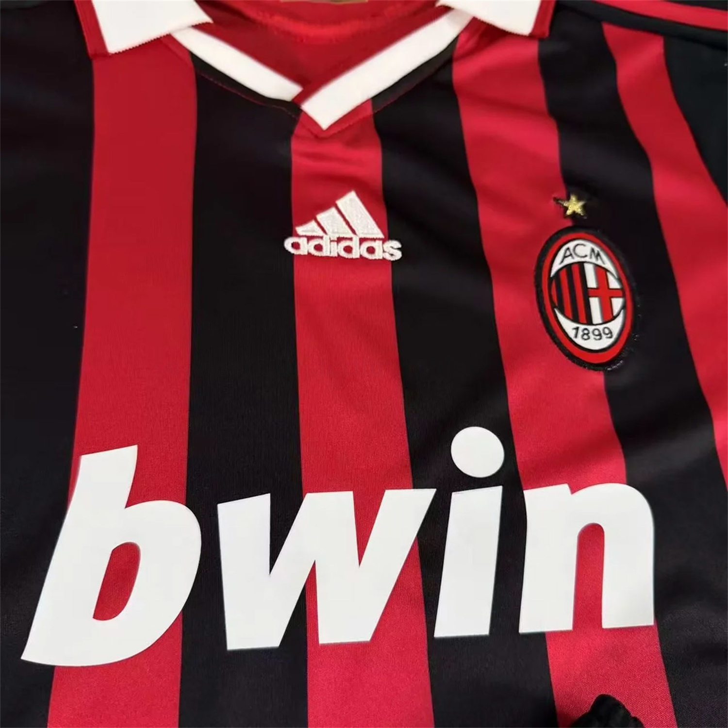 Retro AC Milan 2009-10 Home Red Long Sleeves Kids Kit - Unitedfutballjersey