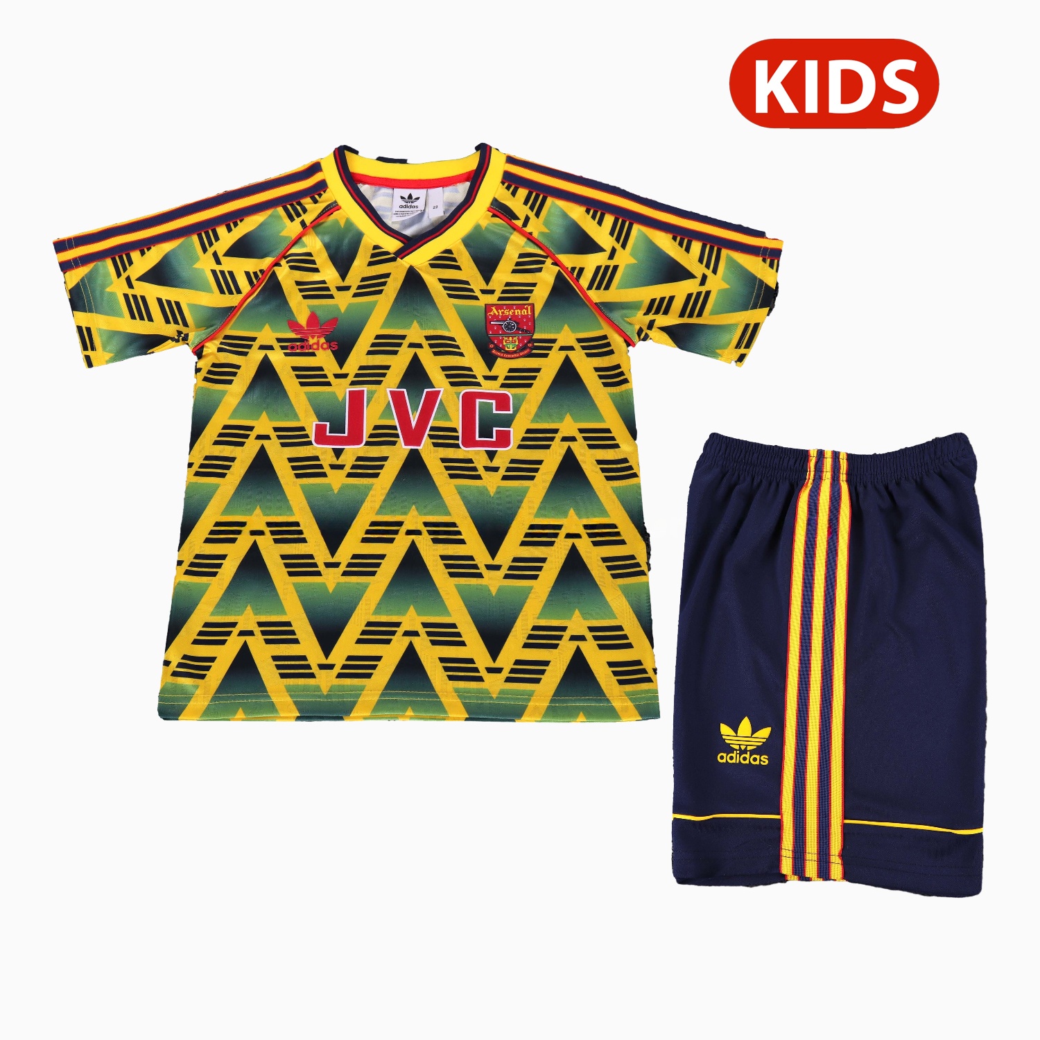 Retro Arsenal 1991-93 Away Kids Kit - Unitedfutballjersey