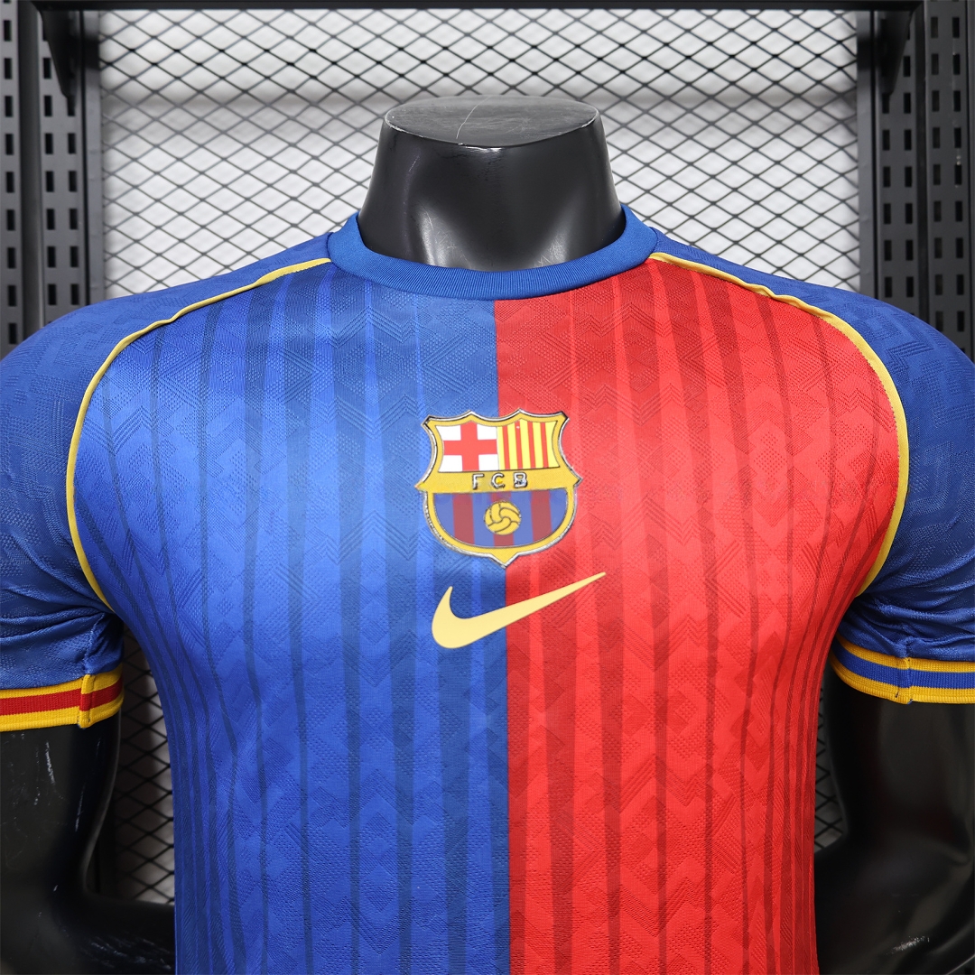 Barcelona 26-27 Red Blue Retro Style Casual Jersey - Player Version - Unitedfutballjersey