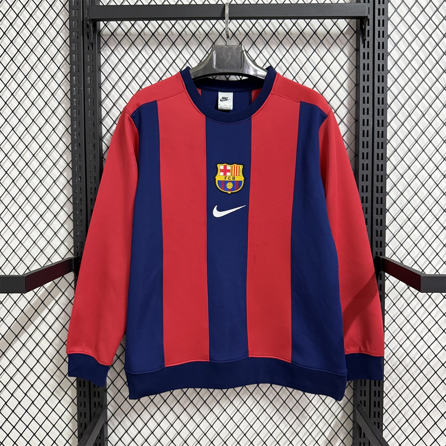 Barcelona 25-26 Red And Blue Unisex Pullover Hoodie - Unitedfutballjersey